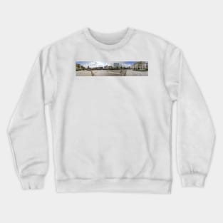 Nottingham City Centre, The Old Market Square Panorama Crewneck Sweatshirt